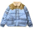 画像3: paisley down western styleJumper jacket baseball uniform jacket blouson　ユニセッ クス男女兼用ペイズリーウエスタンダウンジャケットスタジアムジャンパー スタジャン ブルゾンジャケット (3)