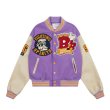 画像4: American Football embroidery Jumper jacket baseball uniform jacket blouson　ユニセッ クス男女兼用刺繍アメリカンフットボールジャケットスタジアムジャンパー スタジャン ブルゾンジャケット (4)