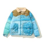 画像10: paisley down western styleJumper jacket baseball uniform jacket blouson　ユニセッ クス男女兼用ペイズリーウエスタンダウンジャケットスタジアムジャンパー スタジャン ブルゾンジャケット (10)