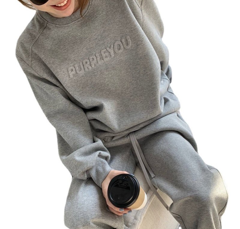 画像4: Purple YOU  long sleeve Sweat Setup パープルユウ スウェット セットアップ トレーナー& パンツ (4)
