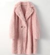 画像2: sheep shearing mid-length grain lamb fur coat Jacket　シープシャーリングミドル丈ファー コート ジャケット (2)