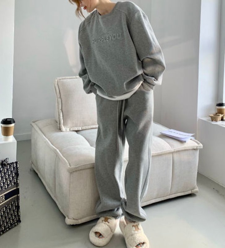 画像6: Purple YOU  long sleeve Sweat Setup パープルユウ スウェット セットアップ トレーナー& パンツ (6)