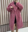 画像4: sheep shearing mid-length grain lamb fur coat Jacket　シープシャーリングミドル丈ファー コート ジャケット (4)