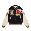 画像6: American Football embroidery Jumper jacket baseball uniform jacket blouson　ユニセッ クス男女兼用刺繍アメリカンフットボールジャケットスタジアムジャンパー スタジャン ブルゾンジャケット (6)