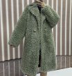 画像7: sheep shearing mid-length grain lamb fur coat Jacket　シープシャーリングミドル丈ファー コート ジャケット (7)