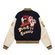 画像2: American Football embroidery Jumper jacket baseball uniform jacket blouson　ユニセッ クス男女兼用刺繍アメリカンフットボールジャケットスタジアムジャンパー スタジャン ブルゾンジャケット (2)