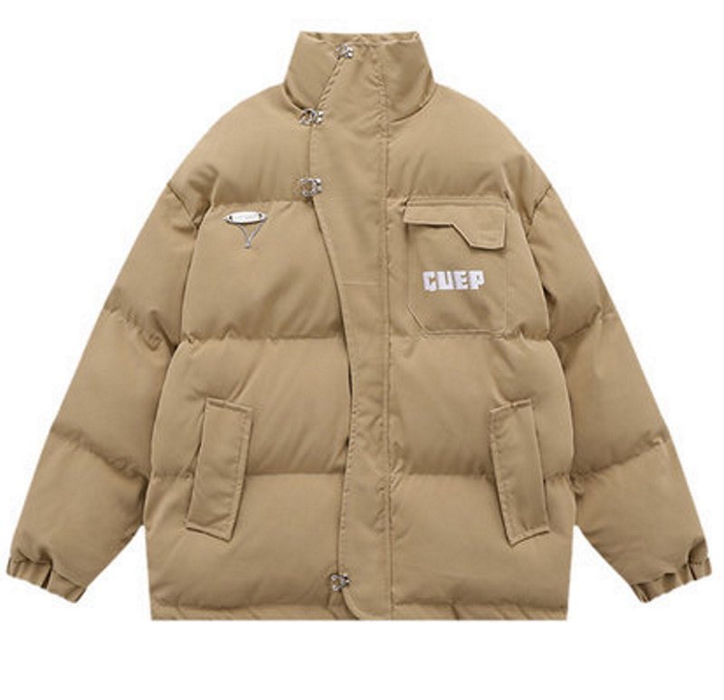 画像2: Women's  Stand collar deformation down Jacket coat  スタンドカラーイレギュラーダウン ジャケット コート (2)