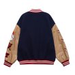 画像3: sunglasses bear embroidery Jumper jacket baseball uniform jacket blouson　ユニセッ クス男女兼用サングラスベア熊刺繍ジャケットスタジアムジャンパー スタジャン ブルゾンジャケット (3)