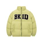 画像4: BKID embroidery Jumper jacket baseball uniform jacket blouson　ユニセッ クス男女兼用BKID ロゴダウンジャケットスタジアムジャンパー スタジャン ブルゾンジャケット (4)