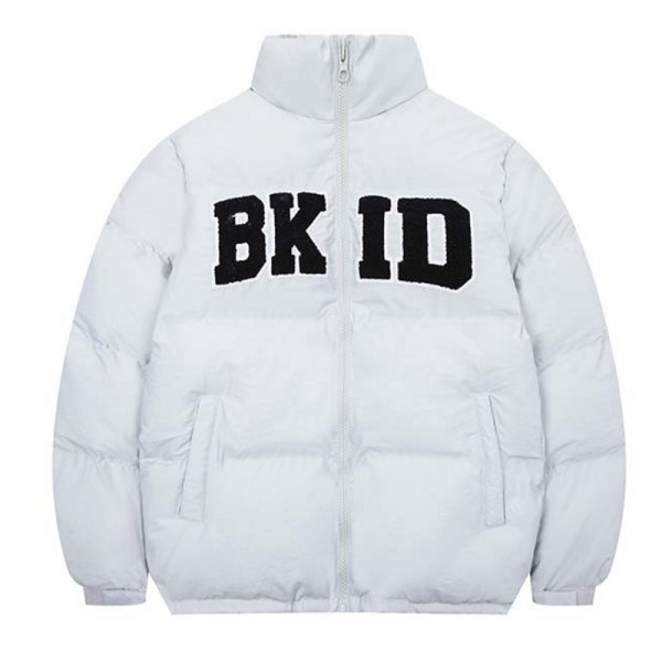 画像1: BKID embroidery Jumper jacket baseball uniform jacket blouson　ユニセッ クス男女兼用BKID ロゴダウンジャケットスタジアムジャンパー スタジャン ブルゾンジャケット (1)