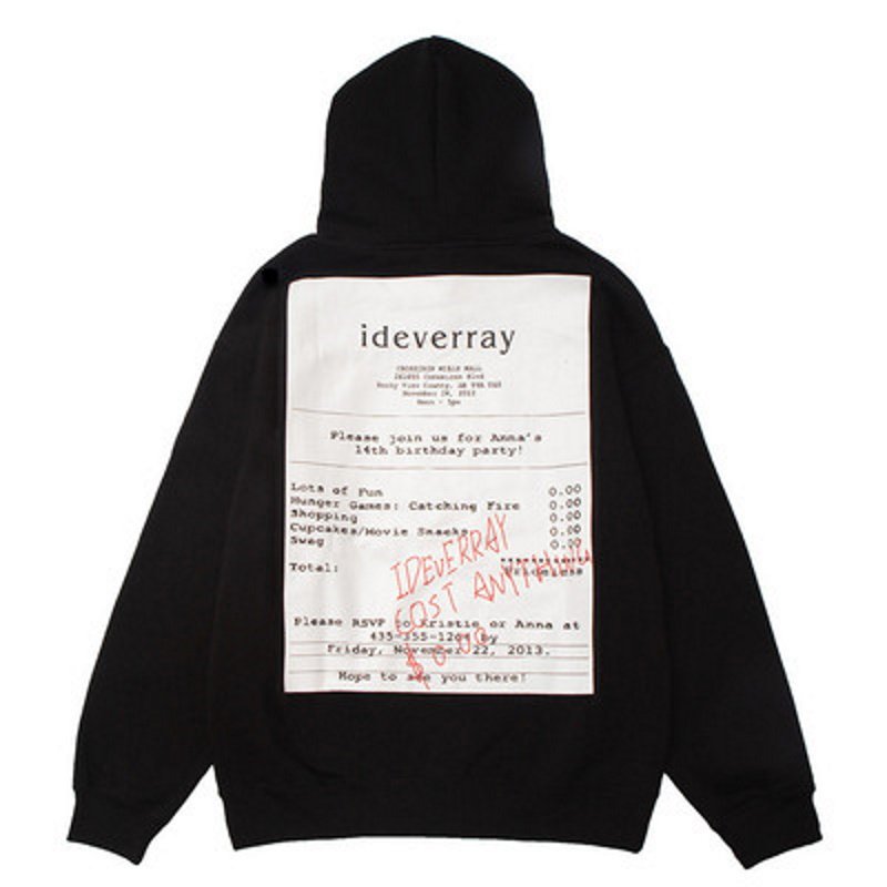 画像3: ideverray tag  VUNC hoodie sweater  ユニセックス 男女兼用  VUNC ideverrayタグ プリント フーディスウェットパーカー (3)