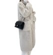画像2: fake Sheepskin Stand Collar Plush Fur Long Coat fur coat Jacket　エコファーシープスキンロング コート ジャケット (2)