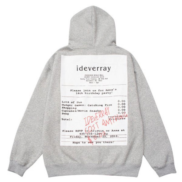 画像1: ideverray tag  VUNC hoodie sweater  ユニセックス 男女兼用  VUNC ideverrayタグ プリント フーディスウェットパーカー (1)