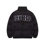 画像2: BKID embroidery Jumper jacket baseball uniform jacket blouson　ユニセッ クス男女兼用BKID ロゴダウンジャケットスタジアムジャンパー スタジャン ブルゾンジャケット (2)