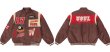 画像4: Zongchi Clothing Club embroidery Jumper jacket baseball uniform jacket blouson　ユニセッ クス男女兼用スタンドカラークラブ刺繍ジャケットスタジアムジャンパー スタジャン ブルゾンジャケット (4)