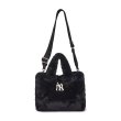 画像2: NY lamb wool large-capacity portable bucket bag one-shoulder fur bagTote Bag　MLB NY LAファートートショルダーバッグ (2)