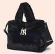 画像5: NY lamb wool large-capacity portable bucket bag one-shoulder fur bagTote Bag　MLB NY LAファートートショルダーバッグ (5)