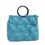 画像5: Quilted Drawstring leather Tote Shoulder Bag　キルティングダウンレザー トートショルダーバッグ (5)