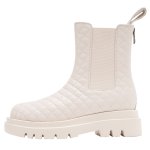 画像2: Woman's quilted leather boots  キルティングレザーブーツ (2)
