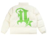 画像3: D Logo print down jacketJumper baseball uniform jacket blouson　ユニセッ クス男女兼用Dロゴプリントダウンジャケットスタジアムジャンパー スタジャン ブルゾンジャケット (3)