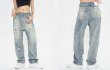 画像7: Unisex washed star embroidery DENIM PANTS jeans  Pants　ユニセックダメージスター星デニムパンツジーンズパンツ (7)