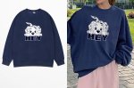 画像3: HEY & 101 Dalmatians printing round neck sweater  ユニセックス 男女兼用HEY＆101匹わんちゃんプリントラウンドネックスウェットプルオーバートレーナー (3)
