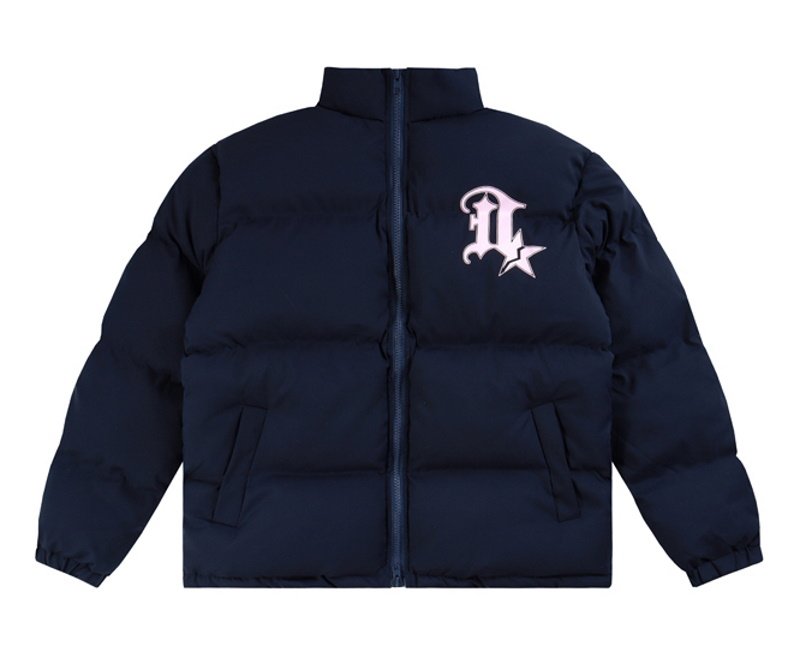 画像4: D Logo print down jacketJumper baseball uniform jacket blouson ユニセッ クス男女兼用Dロゴプリントダウンジャケットスタジアムジャンパー スタジャン ブルゾンジャケット (4)