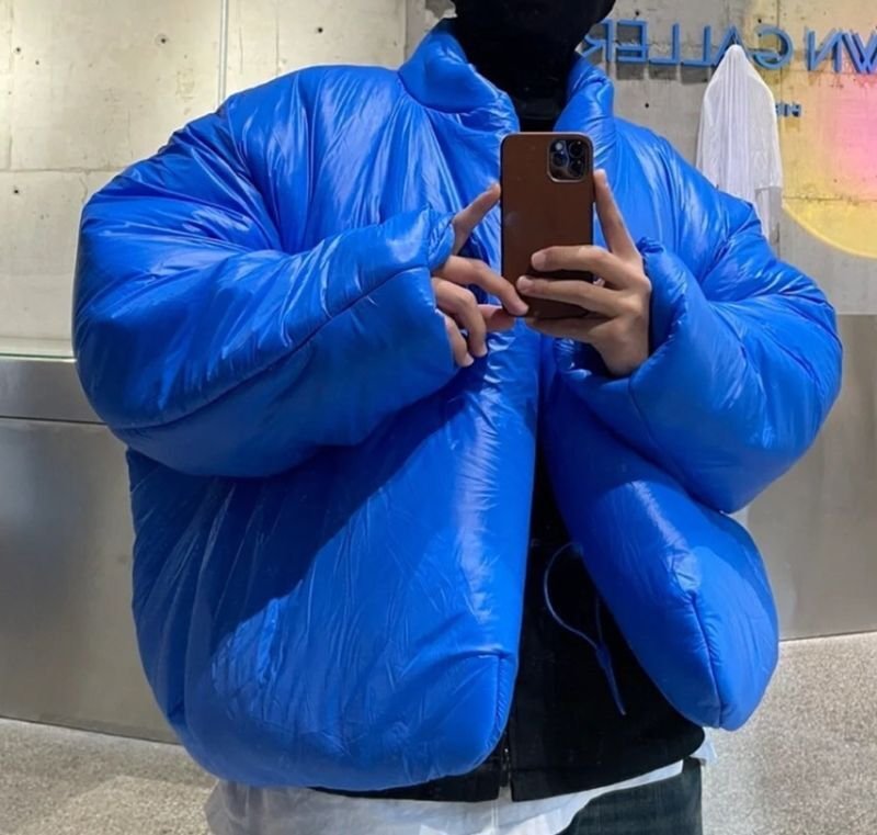 画像4: Kanye Style Plain Men's and Women's Same Color Down Casual Jacket uniform jacket blouson ユニセッ クス男女兼用ヒップホップダウンジャケットスタジアムジャンパー スタジャン ブルゾン (4)