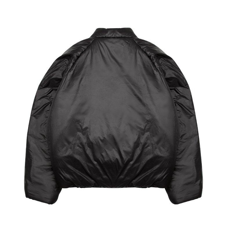 画像9: Kanye Style Plain Men's and Women's Same Color Down Casual Jacket uniform jacket blouson ユニセッ クス男女兼用ヒップホップダウンジャケットスタジアムジャンパー スタジャン ブルゾン (9)