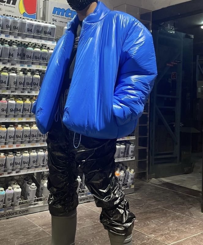 画像6: Kanye Style Plain Men's and Women's Same Color Down Casual Jacket uniform jacket blouson ユニセッ クス男女兼用ヒップホップダウンジャケットスタジアムジャンパー スタジャン ブルゾン (6)