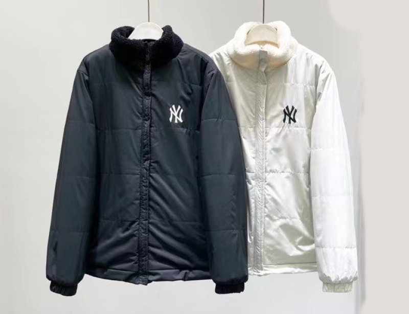 画像6: MLB NY Fur Reversible Jacket fleece embroidery Jumper jacket baseball uniform jacket blouson　ユニセッ クス男女兼用MLB NYシープスキンフリース刺繍リバーシブルジャケットスタジアムジャンパー スタジャン ブルゾンジャケット (6)