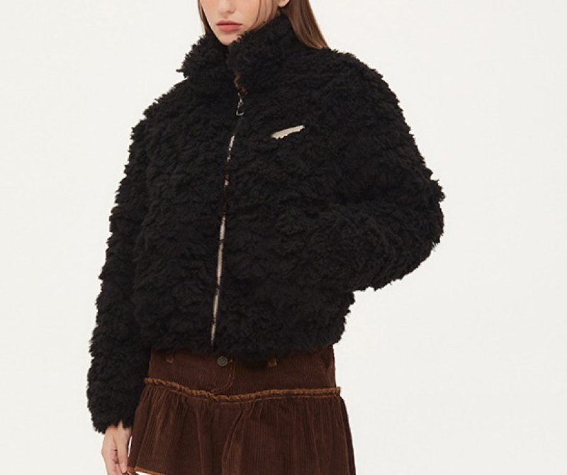 画像4: Nariele Lamb Wooljacket coat   Narieleスラムウールモコモコ ジャケット コート (4)