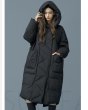 画像2: 22 Women's Aline Oversized down jacket shawl  coat Aライン オーバーサイズ ダック ダウンコート コクーンコート (2)