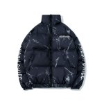 画像5: 22 men and women graffiti bear printed street loose padded jacket down jacket  ユニセックス 男女兼用 グラフィック ペイント ダウンコートジャケット ブルゾン (5)