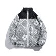 画像2: 22 Paisley down jacket blouson  ユニセックス 男女兼用 ペイズリー柄 バンダナ柄 グース ダウンジャケット  ブルゾン (2)