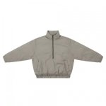 画像13: standard trend stand-up collar half zip Down jacket Jumper blouson　ユニセッ クス男女兼用スタンドカラーハーフジップダウンジャケット スタジャン ブルゾンジャケット (13)