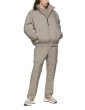 画像4: standard trend stand-up collar half zip Down jacket Jumper blouson　ユニセッ クス男女兼用スタンドカラーハーフジップダウンジャケット スタジャン ブルゾンジャケット (4)