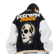 画像4: 22 made extreme SKULL EMBROIDERY BASEBALL JACKET baseball uniform jacket blouson ユニセックス 男女兼用  スカル 骸骨 スタジアムジャンパー スタジャン MA-1 ボンバー ジャケット ブルゾン (4)