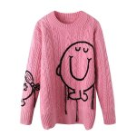 画像2: 23  Mr. Men Little Miss Over Sized 3D Fringe Long  Sleeve Sweater Pullover  ミスターメン リトルミス オーバーサイズ 3D フリンジ ロングスリーブ セーター プルオーバー (2)