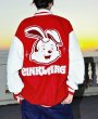 画像6: pretty big rabbit embroidery BASEBALL JACKET baseball uniform jacket blouson ユニセックス 男女兼用 プリティービッグ ラビット ウサギ刺繍スタジアムジャンパー スタジャン MA-1 ボンバー ジャケット ブルゾン (6)