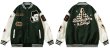 画像1: chess embroidery embroidery BASEBALL JACKET baseball uniform jacket blouson ユニセックス 男女兼用 チェス刺繍スタジアムジャンパー スタジャン MA-1 ボンバー ジャケット ブルゾン (1)