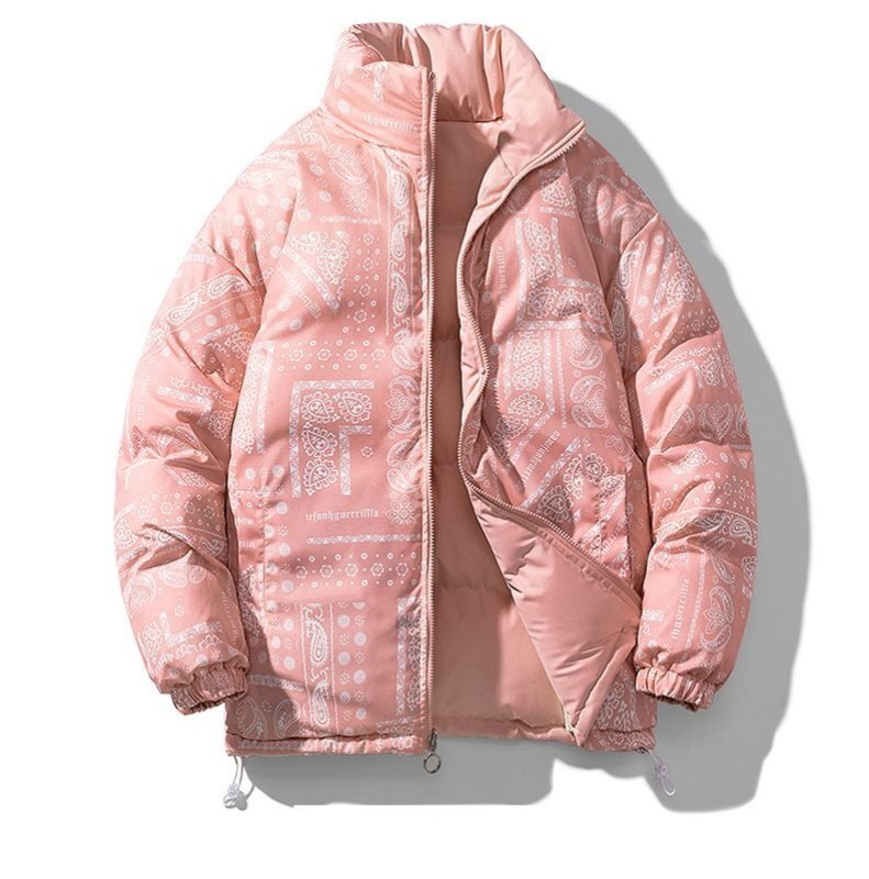 画像9: 22 Paisley Reversible 2Way NASA Down jacket blouson ユニセックス男女兼用  ペイズリー柄 バンダナ柄 ナサ ダウンジャケット ジャンパー (9)