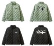 画像8: quilted down jacket blouson ユニセックス 男女兼用 キルティングダウンバックロゴジャケットスタジャン MA-1 ボンバー ジャケット ブルゾン (8)