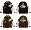 画像5: chess embroidery embroidery BASEBALL JACKET baseball uniform jacket blouson ユニセックス 男女兼用 チェス刺繍スタジアムジャンパー スタジャン MA-1 ボンバー ジャケット ブルゾン (5)