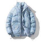 画像10: 22 Paisley Reversible 2Way NASA Down jacket blouson ユニセックス男女兼用  ペイズリー柄 バンダナ柄 ナサ ダウンジャケット ジャンパー (10)