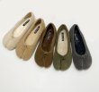 画像3:  tabi fur flat pumps　足袋 たびフラットファーモコモコパンプス　スリッポン (3)