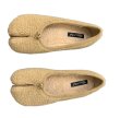 画像1:  tabi fur flat pumps　足袋 たびフラットファーモコモコパンプス　スリッポン (1)