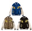 画像7: Oversized scattgar skateboard embroidery BASEBALL JACKET baseball uniform jacket blouson ユニセックス 男女兼用 オーバーサイズscattgarスケートボード刺繍スタジアムジャンパー スタジャン MA-1 ボンバー ジャケット ブルゾン (7)