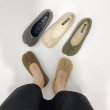 画像6:  tabi fur flat pumps　足袋 たびフラットファーモコモコパンプス　スリッポン (6)