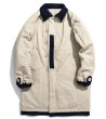 画像1: street mid-length padded coat jacket ユニセックス 男女兼用 オーバーオール 中綿 ロングコート (1)